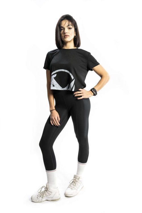 Crop Top Shirt – Black
