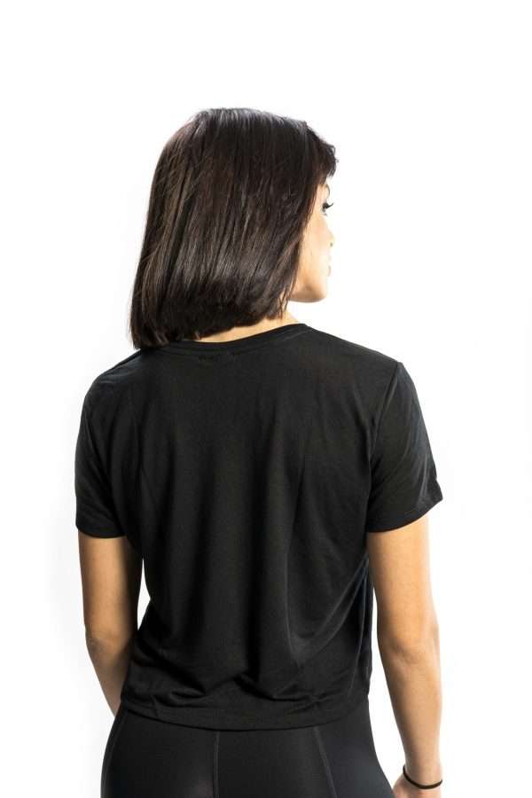 Crop Top Shirt - Black - immagine 2