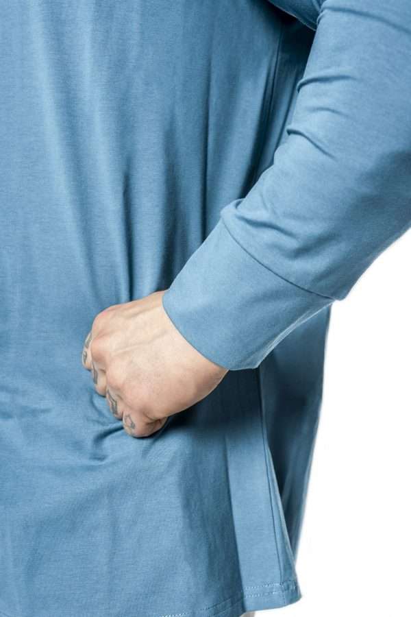 Long Sleeve Performance Tee - Blue - immagine 5